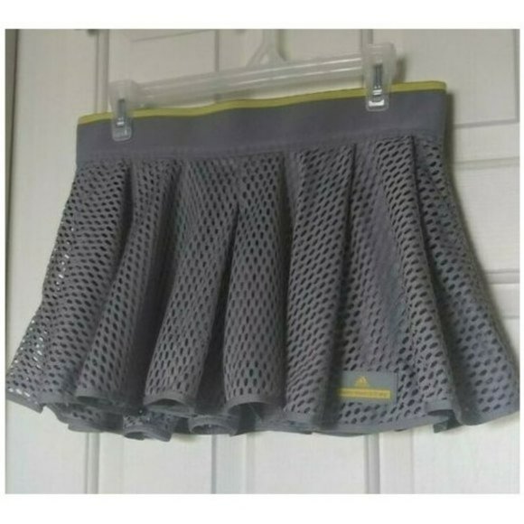 NWT Adidas Stella McCartney Laser tennis skort skirt M Medium gray - Picture 8 of 14